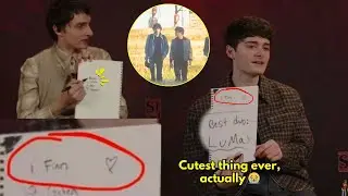 Noah Schnapp drew a heart next to Finn Wolfhard!! Why does Finn always tease Noah?😭