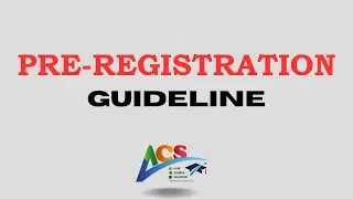 Pre-registration Guideline I AIUB I Sahebur Rahman I AIUB Course Solution I ACS I