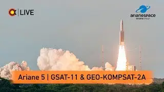 🔴Трансляция пуска Ariane 5 ECA | GSAT-11 & GEO-KOMPSAT-2A