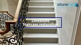 Limestone staircase restoration in Wimbledon Village, London.