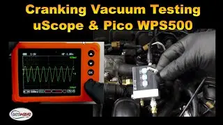 Осциллограф, запуск вакуума с помощью uScope и датчика давления Pico WPS500.