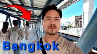 Exploring Bangkok - Walking on a Foot Bridge at The Mall Life Store Bangkapi Lad Phrao Road 