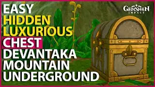 Easy Hidden Luxurious Chest in Devantaka Mountain Underground Sumeru Genshin Impact 3.0