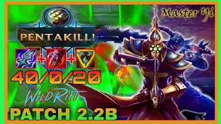 ETERNAL SWORD YI GOT PENTAKILL DIAMOND RANK GAMEPLAY OP ITEMS AND RUNES WILD RIFT