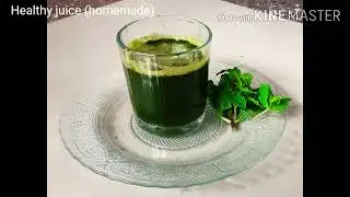 #juice1    Mint, Coriander and Curry leaves juice👍