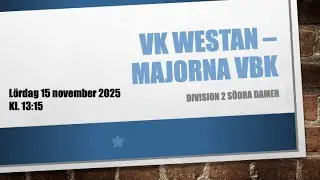VK Westan - Majorna VBK 15 november 2025 13:15