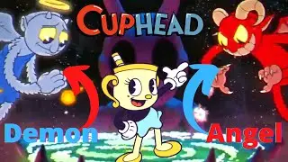 Angel and Demon (secret boss) Cuphead DLC: Delicious Last Course