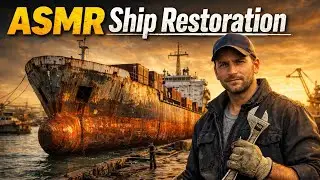 ASMR Ship Restoration | Abandoned Cargo Ship Full Restoration