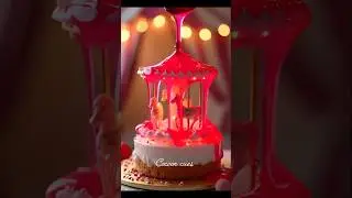 Magical Carousel Cake | Whimsical Pink Merry-Go-Round Cake Design#asmr #cake #cakedecorating #food