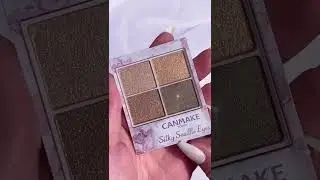 CANMAKE Silky Souffle Eyes Eyeshadow 09 Urban Khaki Swatches #Shorts