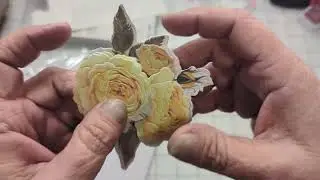 Using Older Crafter's Companion's Decoupage sets to make layered roses