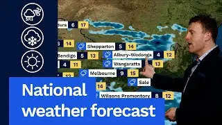 National Weather Forecast: Sunny for most but more showers for Vic, Tas and SA