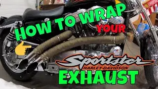 How to Wrap Your Harley-Davidson Sportster Exhaust | Step-by-Step Guide