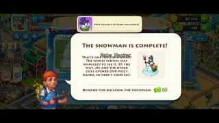 the snowman is complete in township