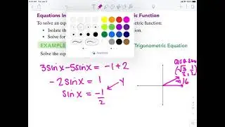 Solving Trig Equations Part 1