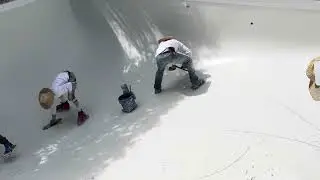 Pool replastering project