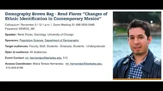 René Flores - Changes of Ethnic Identification in Contemporary Mexico