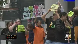 Parents, Teachers And Students Protest Planned Closure Of Oakland Elementary School