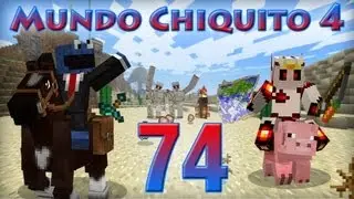 MINECRAFT - Mundo Chiquito 4 - Ep 74 - Hay una serpiente en mi bota y un Tonacho ahorcado -