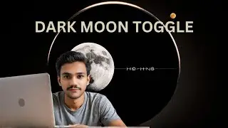 Beautiful Dark Mode Moon Toggle With HTML CSS