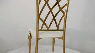 Luxury stainless steel chair GZ001