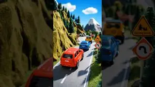 remote control car crossing steep roads
