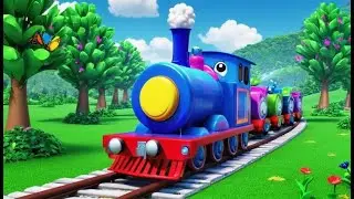 The Train on the Track Goes Choo Choo | Fun Train Song for Kids | Learn Sounds and Movement with