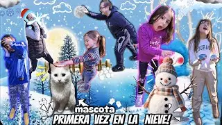 🙀NUESTRA MASCOTA DESCUBRE LA NIEVE POR PRIMERA VEZ❄️&iexcl;&iexcl;NEVADA SORPRESA!!☃️_NALUCHI VLOG