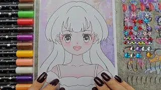 Paper Doll Makeup ✨ Relaxing Transformation with Stickers 🎶 | Satisfying Video