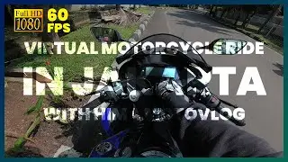 VIRTUAL MOTORCYCLE RIDE IN JAKARTA WITH RELAXATION MUSIC FOR 30 MINUTES