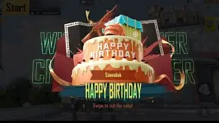 my birthday celebration in bgmi game 🪷🌹