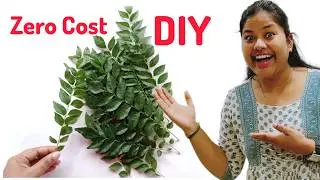 Let's Make a spoon from Curry Leaves Stem | Plant gather a thin flexible green plant stem DIY Spoon