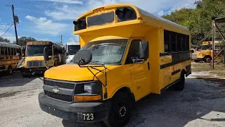2011 Chevy Van Type School Bus Powered with a Duramax Diesel Engine