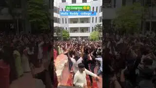 IN MALLA Reddy College 🔥🔥 Revanth anna songs 🦁❤️ #revanthreddy #cm #congress #mynampally