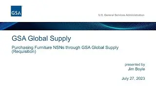 Purchasing Furniture NSNs through GSA Global Supply