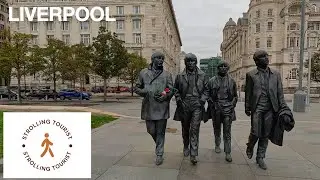 Stroll through liverpool in 4k:Walking tour of Pier Head, Maritime Museum and Royal Albert Dock