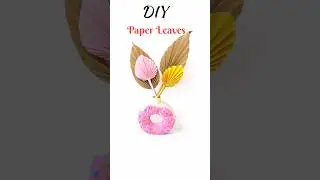 How to make easy origami leaves | Easy paper Leaf 🍃 #diy #paper #homedecor #viral #short #tutorial