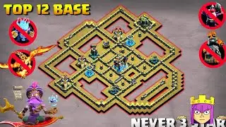 99% Only 1 Star TH18 Base With Link 🛡️ | NEW TH18 WAR & Legend League Base | Anti Meteor Golem | COC