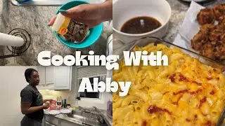 Cooking With Abby | Mac & Cheese W Fried Shrimp | Sweet Chili Sauce #comfortfood #asmr
