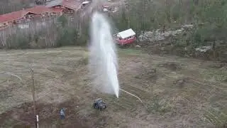 Provtryckning Av Snökanonsystemet i Järvsöbacken
