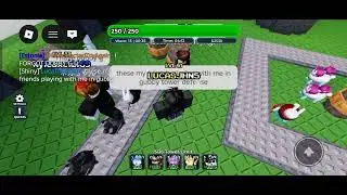 Helping my friends get queen and king gubby in gubby tower defense!