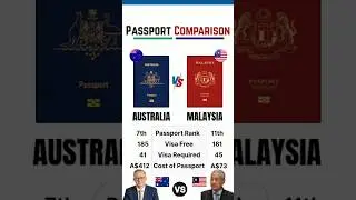 Australia 🇦🇺 vs Malaysia 🇲🇾 : Passport Comparison #australia #vs #malaysia #passport #comparison