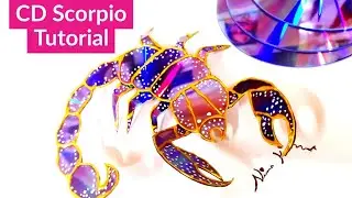 Потрясающие лайфхаки из отработанных компакт-дисков! | Урок по созданию Скорпиона из отработанных компакт-дисков своими руками #CDcraftideas#cdrecycling #nimakiran