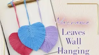Macrame Feather Wall Hanging | Hiasan Dinding Daun Macrame