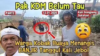 Pak KDM Harus Tau ini‼️Warga Kobak Buaya Kebanjiran || Tanggul Jebol Kali Srengseng #dedimulyadi