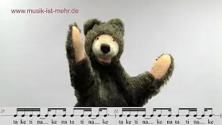Rhythmus Sechzehntel - Rhythmusbär Bruce