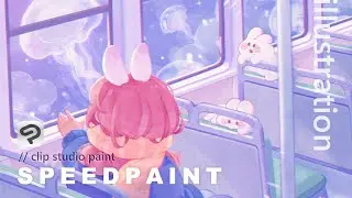 SPEEDPAINT ☁️ tales of the sky | An illustration based on a song with Clip Studio Paint.
