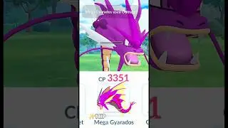 1 HP✨️Shiny Mega Gyarados Destroy Grunt Badly in Pokemon Go