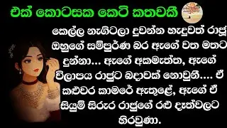 හදවතට දැණුනු ආදරේ ලග දරදඩු හිතුත් මෙල්ල වෙනවා. #කෙටිකතා 