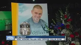 Slain officer remembered at vigil